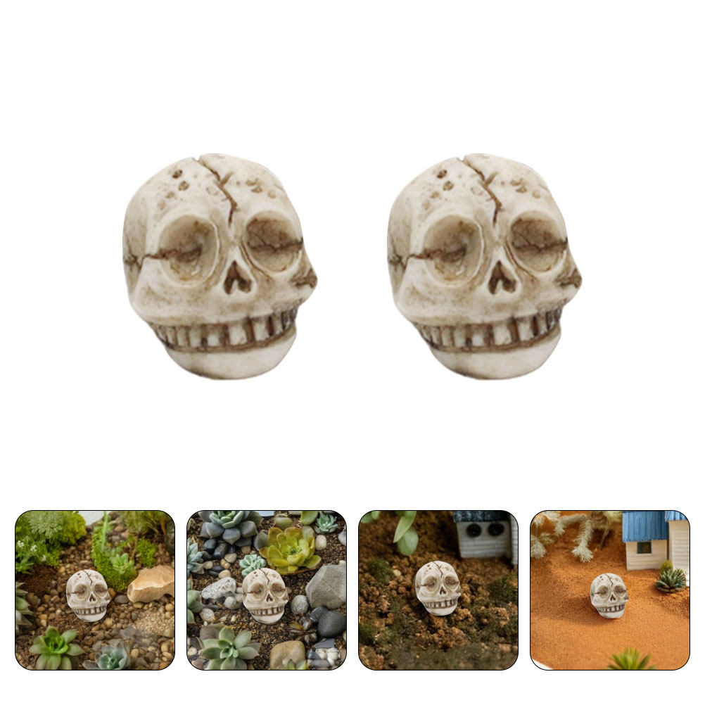 Aquarium Decor - 20 pièces, décorations de crânes souriants