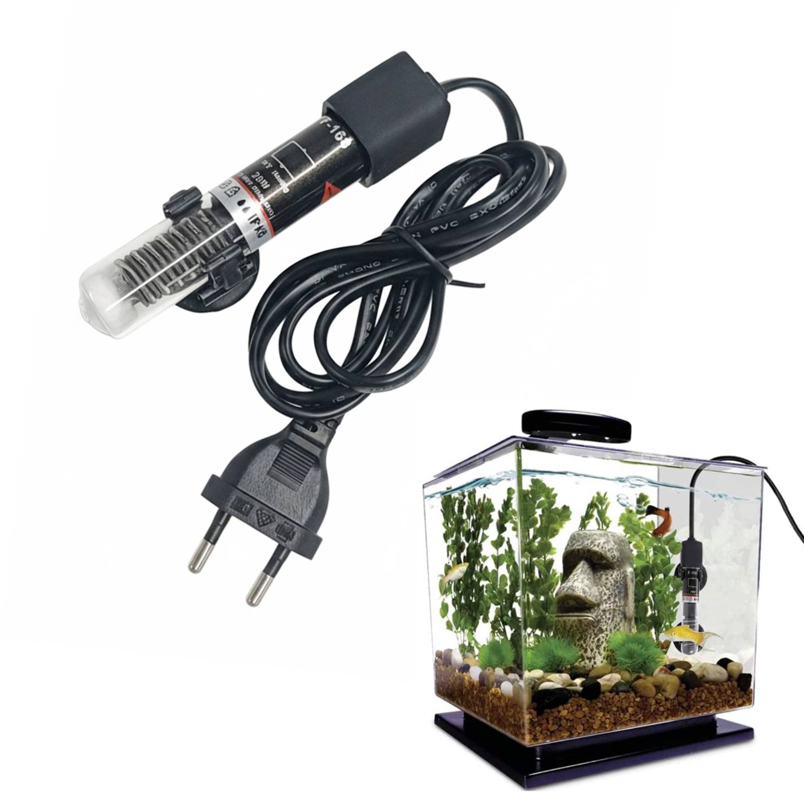 Fish Tank Heater - Mini chauffage d'aquarium Submersible pour Aquarium,