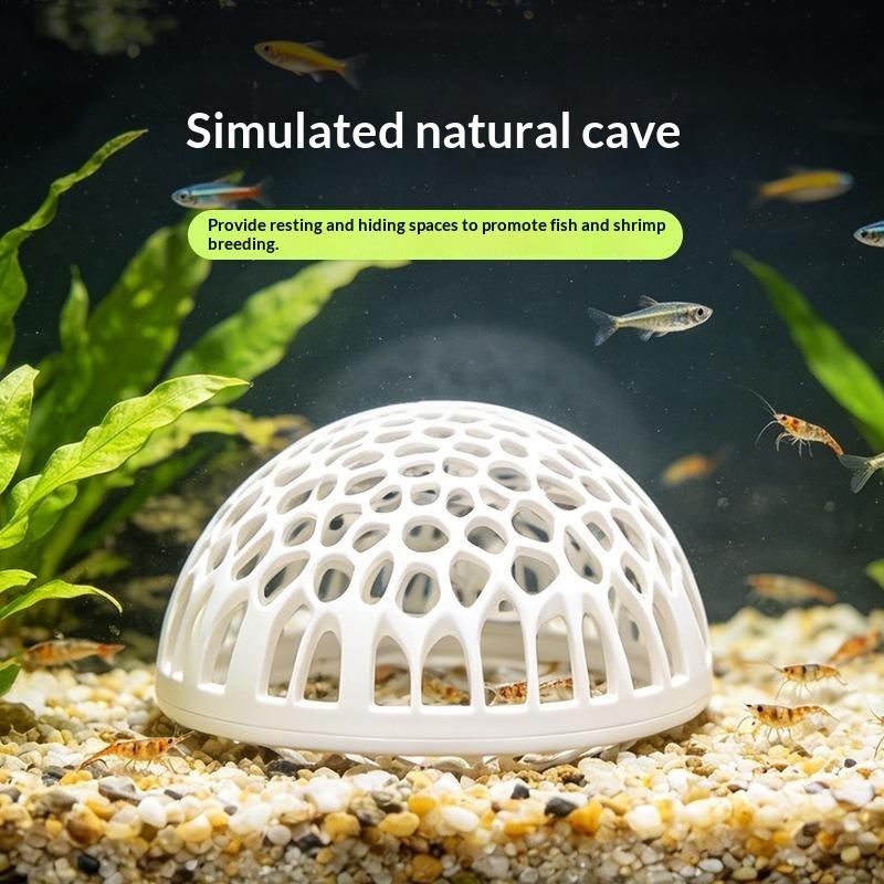 Aquarium Fish Betta - Nouvelle maison pour crevettes d'aquarium, grotte