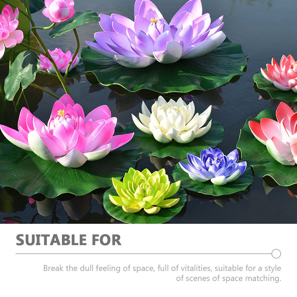 8 pièces, nénuphars flottants  - Aquarium Decor avis et prix