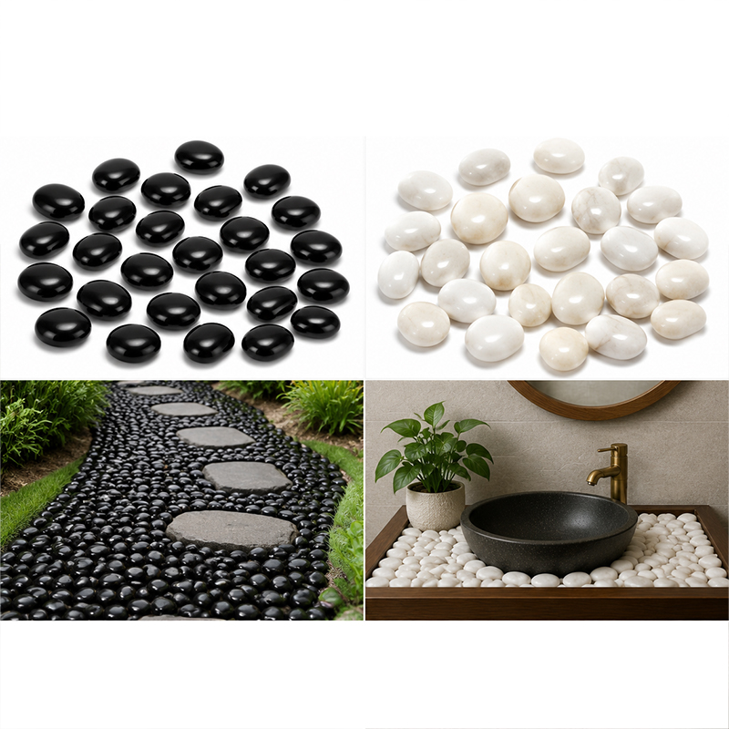 Pierres de rivière polies blan - Fish Aquarium Home avis et prix