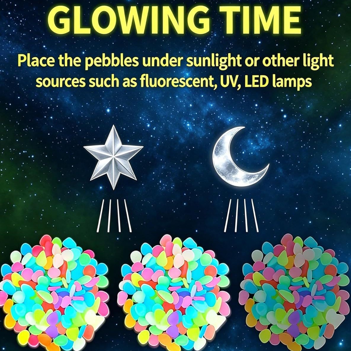 Galets lumineux colorés qui br - Aquarium Light avis et prix
