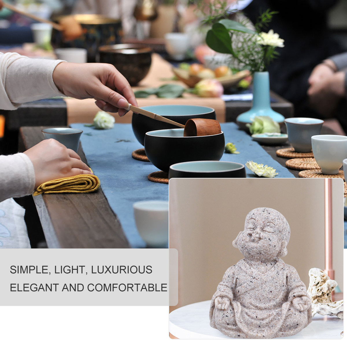 Statue de Bouddha Maitreya en  - Fish Aquarium Home avis et prix