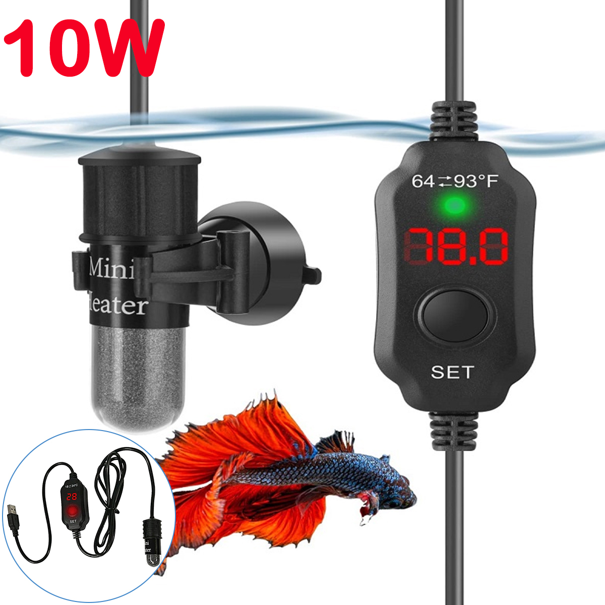 Tige chauffante réglable pour  - Fish Tank Heater avis et prix